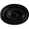 Ekena Millwork Saverne Ceiling Medallion, Hand-Painted Black Pearl, 18 1/2"W x 13 1/2"H x 1 7/8"P CM18SABPS - alternate 1